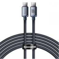 Kábel USB-C / USB-C, Baseus Crystal, 5A 100W, 2m Kábel USB-C / USB-C, Baseus Crystal, 5A 100W, 2m