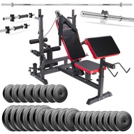 Domáca posilňovacia zostava 159kg s lavičkou Domáca posilňovacia zostava 159kg s lavičkou
