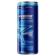 Rockstar Xdurance energetický nápoj čučoriedka a granátové jablko 0,25 l