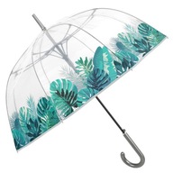 Dáždnik dámsky, priehľadný, vzor Monstera Dáždnik dámsky, priehľadný, vzor Monstera