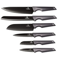Sada 6 kusov kuchynských nožov Berlinger Haus Carbon Pro BH-2576 Light and Sharp