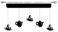 Prelamovaný kuchynský záves Garland GLAMUR káva 150 cm Prelamovaný kuchynský záves Garland GLAMUR káva 150 cm