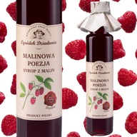 MALINOVÝ SIRUP Z MALIN S CUKROM, PRÍRODNÉ ZLOŽKY 315g Ogródek Dziadunia