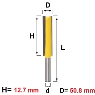 Frézka na drevo z masívneho karbidu 12,7 x 50,8 x 83,5 / 8 mm Frézka na drevo z masívneho karbidu 12,7 x 50,8 x 83,5 / 8 mm