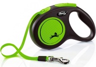 Flexi vodítko New Neon M Tape 5m do 25kg ZELENÉ Flexi vodítko New Neon M Tape 5m do 25kg ZELENÉ