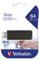 VERBATIM PENDRIVE USB 2.0 Store 'n' Go Slider USB VERBATIM PENDRIVE USB 2.0 Store 'n' Go Slider USB