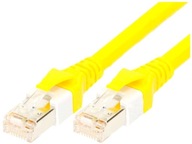 PATCH Šnúra S/FTP Cat 6 lanková Cu PUR ŽLTÁ 1m 26AWG PATCH Šnúra S/FTP Cat 6 lanková Cu PUR ŽLTÁ 1m 26AWG