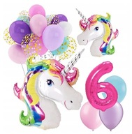 BALOONS narodeninový set 6 ROČNÍK JEDNOROŽEC JEDNOROŽEC BALOONS narodeninový set 6 ROČNÍK JEDNOROŽEC JEDNOROŽEC