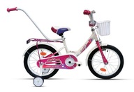 Detský bicykel 16' LIMBER GIRL biela a ružová R23