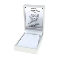 Biela kožená krabička, GRAVÍROVANIE, krst, prijímanie Biela kožená krabička, GRAVÍROVANIE, krst, prijímanie