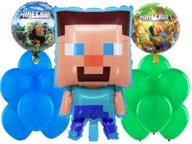 VEĽKÁ SADA BALÓNOV NA MINECRAFT STEVE'S BIRTHDAY 13 ks VEĽKÁ SADA BALÓNOV NA MINECRAFT STEVE'S BIRTHDAY 13 ks