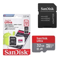 RÝCHLA PAMÄŤOVÁ KARTA 32 GB MICRO SD XC CLASS 10