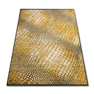 Žltý koberec 120x170 moderný originálny mäkký