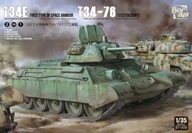 T-34E (prvý typ rozmiestneného panciera) T-34/76 (továreň 112) hraničný model 1:35