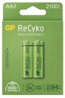 Batérie GP ReCyko HR06 2100 mAh série AA 2 ks. Batérie GP ReCyko HR06 2100 mAh série AA 2 ks.