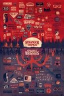 Infografický plagát Stranger Things 61x91,5 cm