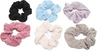 SCRUNCHIE WRAP HAIR GUMBER STRIPES 9CM 6 ks SCRUNCHIE WRAP HAIR GUMBER STRIPES 9CM 6 ks