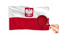 Poľská vlajka s emblémom SILNÁ 250x150 cm Znak Poľska PEVNÝ MATERIÁL