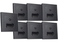 7x LED svietidlo 230V Zápustné schodiskové svietidlo Twilight pohybový senzor 7x LED svietidlo 230V Zápustné schodiskové svietidlo Twilight pohybový senzor
