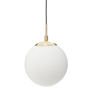 Stropné svietidlo WHITE GLASS BALL, pôsobivé 20 cm Stropné svietidlo WHITE GLASS BALL, pôsobivé 20 cm