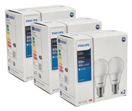 6x LED žiarovka E27 A60 8W 4000K 806lm PHILIPS