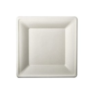 Štvorcový tanier z cukrovej trstiny 20 x 20 cm Štvorcový tanier z cukrovej trstiny 20 x 20 cm