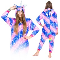 KIGURUMI ONESIE UNICORN PYŽAMÁ FIALOVÁ RUŽOVÁ S