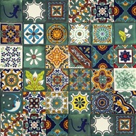 Obklady do kuchyne Patchwork dlaždice - Verde Obklady do kuchyne Patchwork dlaždice - Verde