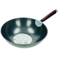 Čínska nepriľnavá oceľová indukčná panvica Wok nepriľnavá 32 cm