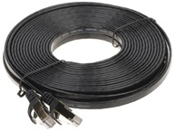 PATCHCORD PLOCHÝ KÁBEL 10 m SSTP ČIERNY PATCHCORD PLOCHÝ KÁBEL 10 m SSTP ČIERNY