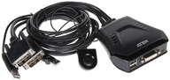 KVM prepínač 2x DVI + USB CS-22D