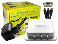 Rozbočovač signálu DVB-T2 4k H.265 + konektory pre 3 TV NOVÝ ŠTANDARD Rozbočovač signálu DVB-T2 4k H.265 + konektory pre 3 TV NOVÝ ŠTANDARD