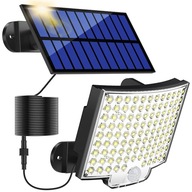 LED SOLAR LAMPA SNÍMAČ POHYBU SÚMRAK + DIAĽKOVÉ OVLÁDANIE
