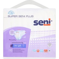 SUPER SENI PLUS L plienkové nohavičky na suchý zips 10 ks.