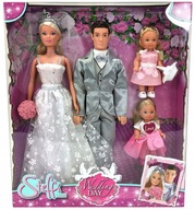 Steffi a Kevin na svadobný deň s bábikami