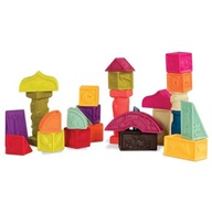 Súprava mäkkých kociek, veľká - mint B. Toys Súprava mäkkých kociek, veľká - mint B. Toys