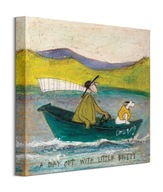 Sam Toft Boat - maľba na plátne 40x40 cm