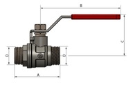 Arco SENA 3/4" guľový ventil s/s rukoväťou Arco SENA 3/4" guľový ventil s/s rukoväťou