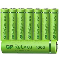 BATÉRIE Batérie GP Recyko+ R3 AAA 1000mAh x8 BATÉRIE Batérie GP Recyko+ R3 AAA 1000mAh x8