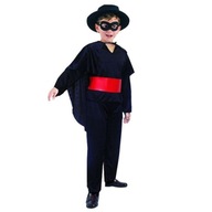 Čierny KOSTÝM mušketier ZORRO 120/130 cm Čierny KOSTÝM mušketier ZORRO 120/130 cm