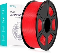 SUNLU FILAMENT 1,75mm 1kg RED RED PLA + SUNLU FILAMENT 1,75mm 1kg RED RED PLA +