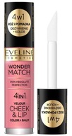 Eveline Wonder Match lícenka a tekutý rúž Velour Cheek&Lip 03 4,5 ml Eveline Wonder Match lícenka a tekutý rúž Velour Cheek&Lip 03 4,5 ml
