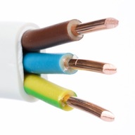 Napájací kábel YDYp 3x4 medený drôt CU 15m.