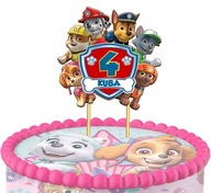 Narodeninový topper na PAW PATROL CAKE + meno + vek Narodeninový topper na PAW PATROL CAKE + meno + vek