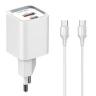 USB nabíjačka 30W PD QC3.0 USB-C USB-C kábel USB nabíjačka 30W PD QC3.0 USB-C USB-C kábel