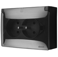 SIMONAQUACLICK NT zásuvka 2x2p+s transp klapkou IP44 SIMONAQUACLICK NT zásuvka 2x2p+s transp klapkou IP44
