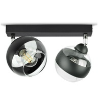 Závesné stropné svietidlo Luster Čierne sklenené gule Black Belt BG2 LED E27 Závesné stropné svietidlo Luster Čierne sklenené gule Black Belt BG2 LED E27