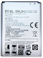 Nová batéria LG BL-59UH G2 MINI D620 2440mAh Nová batéria LG BL-59UH G2 MINI D620 2440mAh