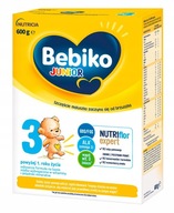 BEBIKO JUNIOR 3 NUTRIFLOR EXPERT MLIEKO NAD 1 ROK 600G BEBIKO JUNIOR 3 NUTRIFLOR EXPERT MLIEKO NAD 1 ROK 600G