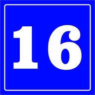 Nie 93 Číslica 16 - VÝSTRAŽNÁ TABUĽKA Nie 93 Číslica 16 - VÝSTRAŽNÁ TABUĽKA